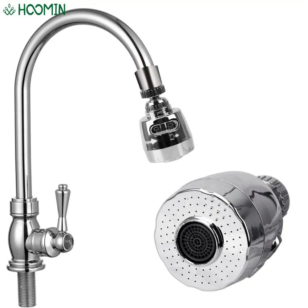 

High Pressure Nozzle Splash-Proof Tap Boost Rotatable Filter Kitchen Bathroom Faucet Extended Water Saving Universal
