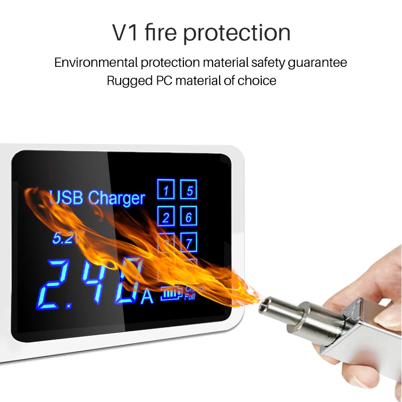 Зарядное устройство WIN HOW с 8 usb портами для телефона iphone 7 X Samsung s10 Xiaomi заводская