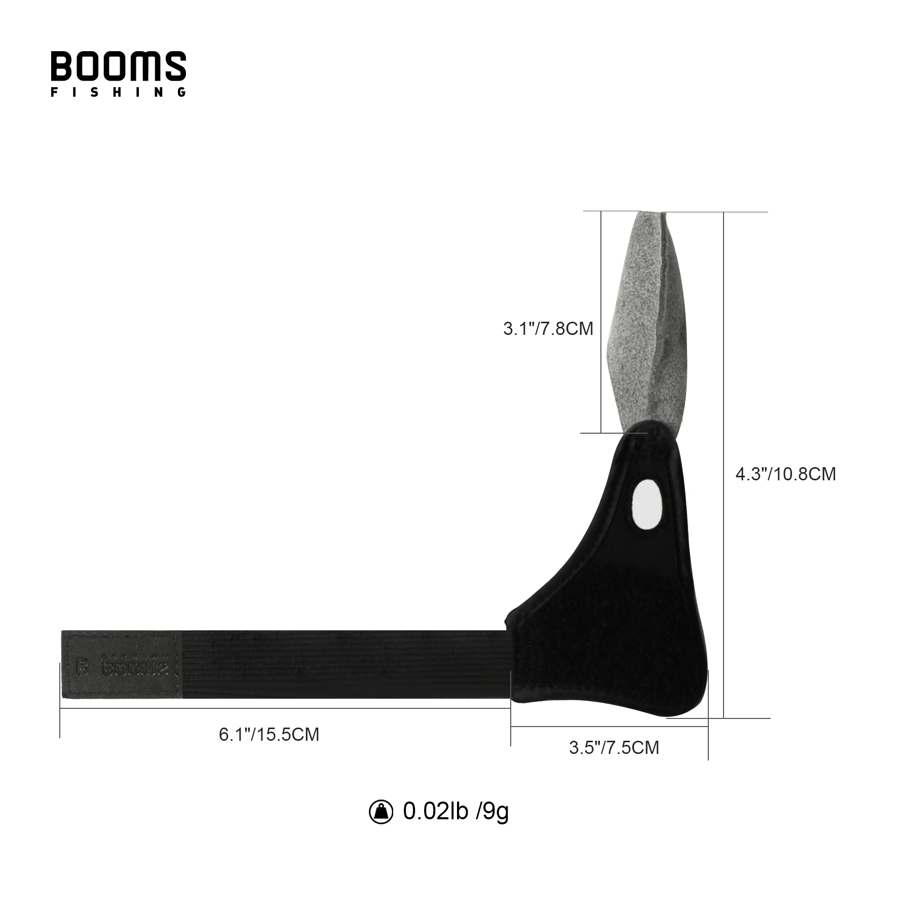 Booms Fishing FG1 Single Finger Protector Fly Fishing Gloves Non-Slip Breathable, Surf Casting Glove Fishing Tools  Accessories