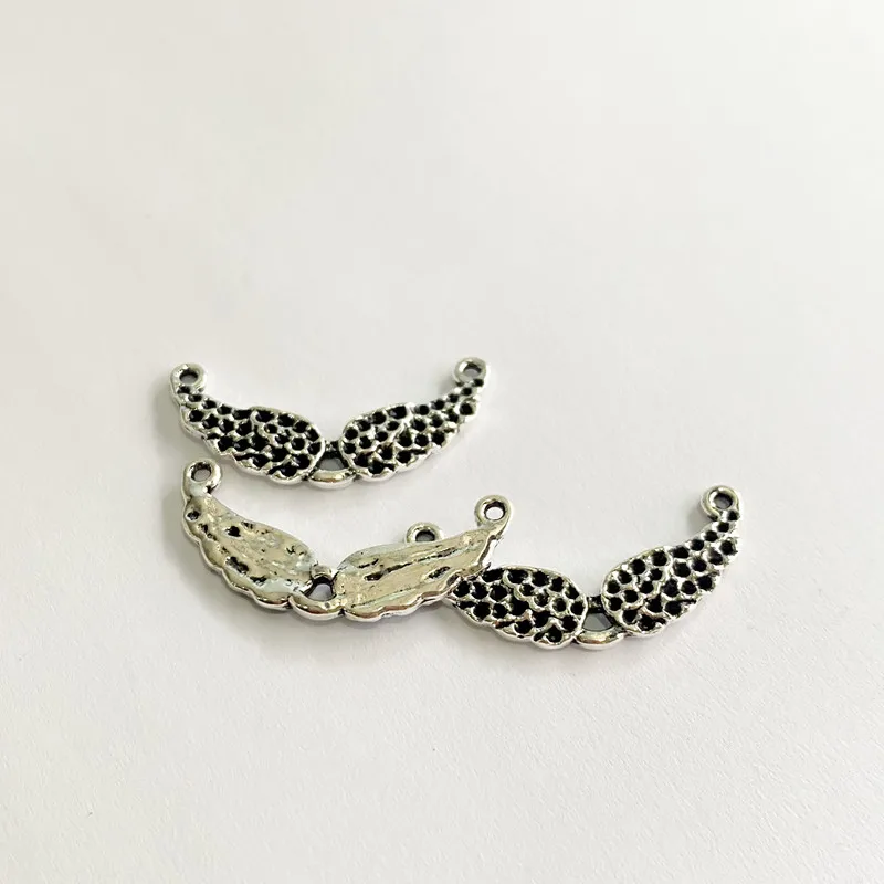 

18pcs/lot Black Angel Wings DIY Handmade Pendant Necklace Bracelet Accessories Charms Findings Jewelry Making Supplies For Women