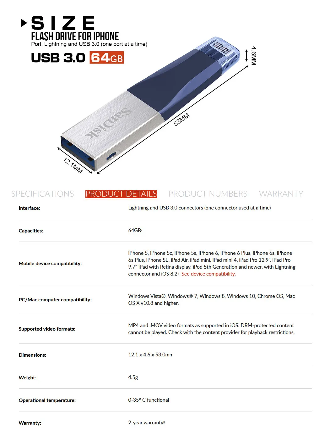 SanDisk диск usb otg 64 Гб usb привода flsh 128 ГБ 256 3,0 памяти жесткого диска Высокая скорость 90 МБ/с. флеш-накопитель otg iphone/iPad/iPod/ноутбук