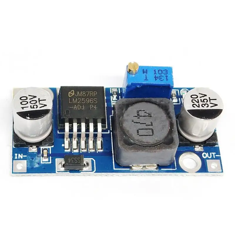 1Pcs Mini DC-DC Step-down Power Supply Module 3A Adjustable 3V 5V Regulator Voltage LM2596 12V 24V | Электроника