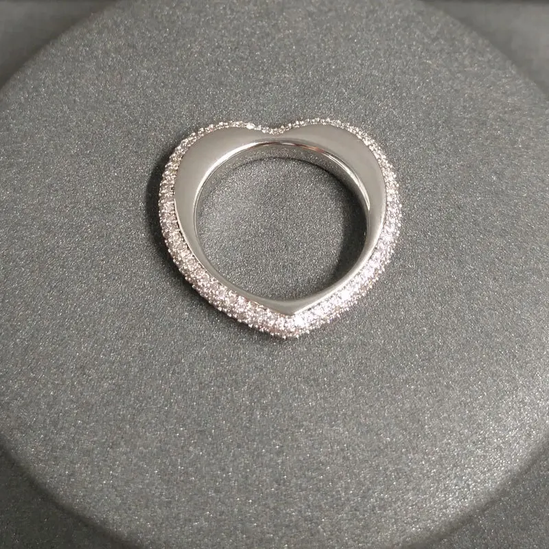 

s925 sterling silver ring July new multicolor love ring female fashion sweet romantic style light luxury Christmas gift