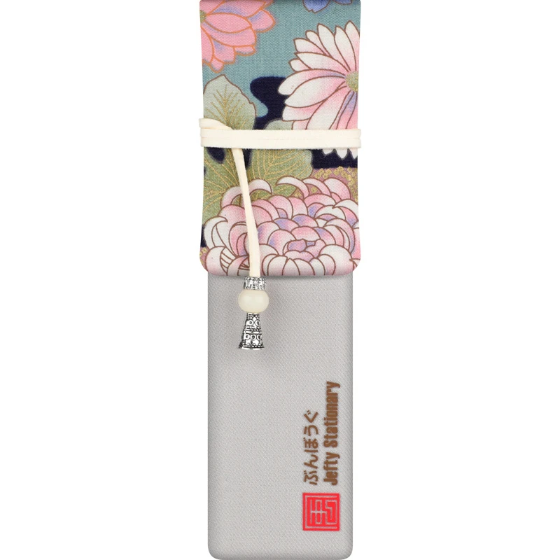 Ручная работа цветочный принт чехол в японском стиле для ручек пенал портативный