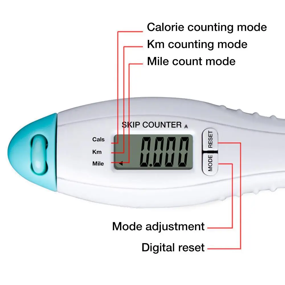 

Skipping Rope With Built-in Counter For Exercise Men Women Children Counts Skip Rope Number Calorie Setting Jump Rope