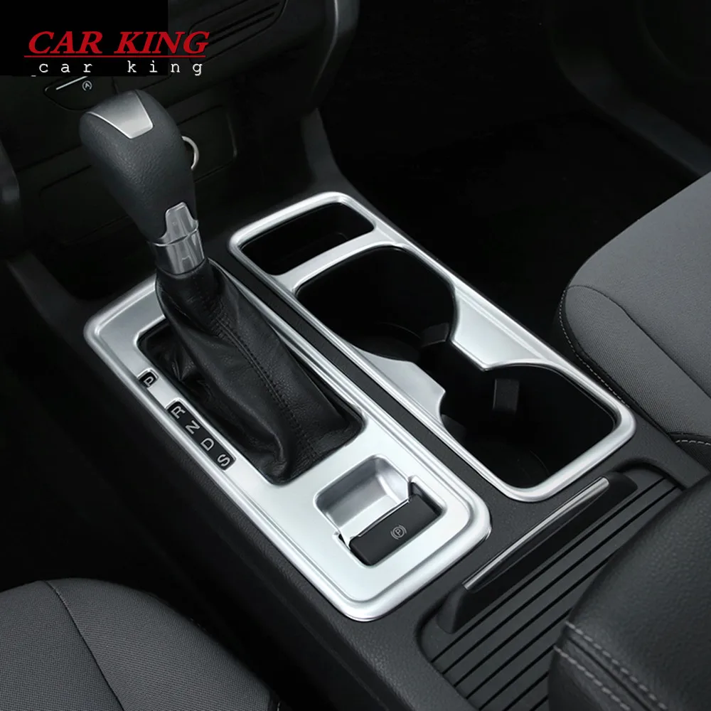 ABS Matte Gear box panel+Water Cup Holder Decorative Molding Frame Cover Trim 2PCS For Ford Kuga Escape 2017 2018 Accessories ABS Matte Gear box panel+Water Cup Holder Decorative Molding Frame Cover Trim 2PCS For Ford Kuga Escape 2017 2018 Accessories