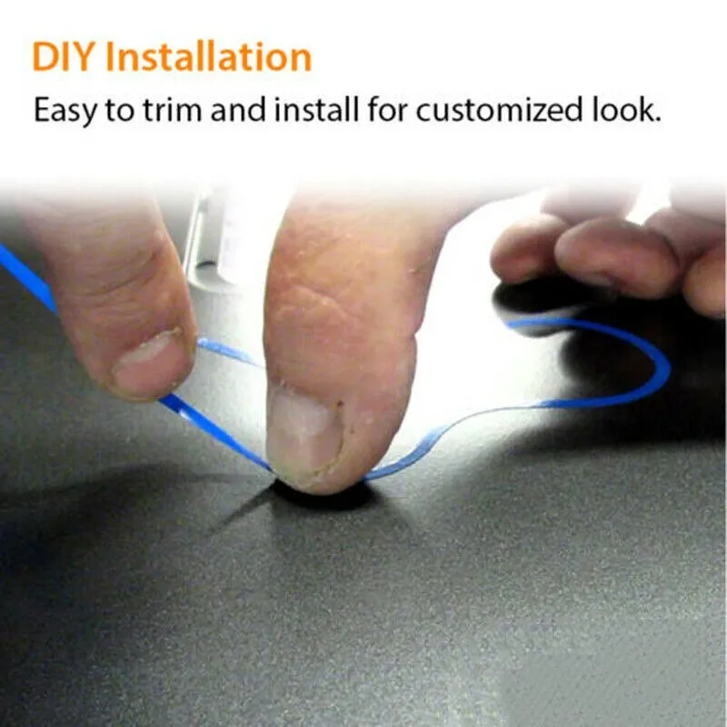 

Motorcycle Vinyl Stripe Stickers Parts Pinstriping Scratch-Proof Silver