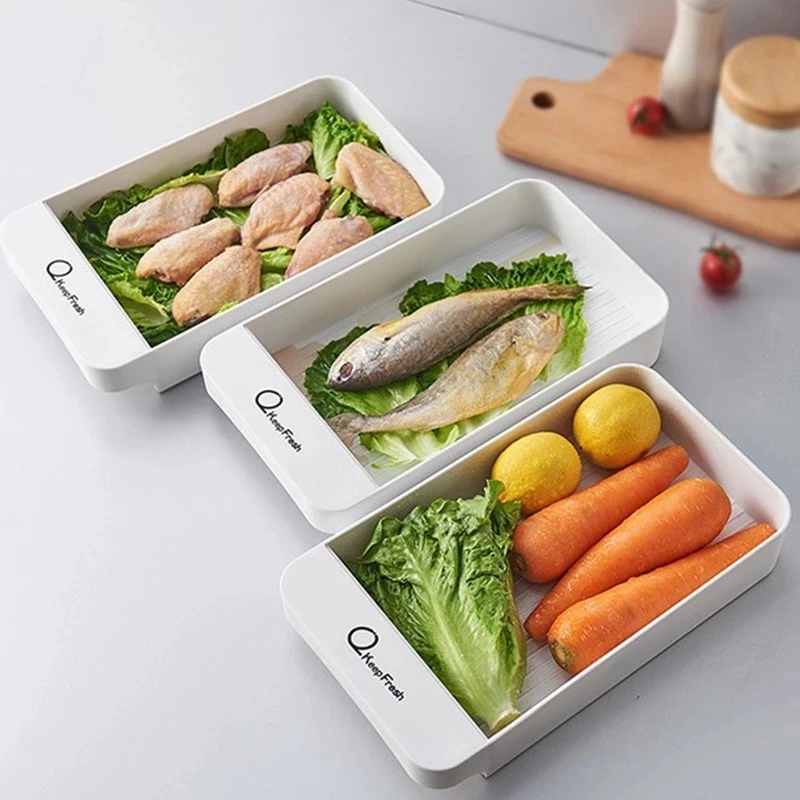 Органайзер для продуктов коробка хранения яиц холодильник сохранения свежести