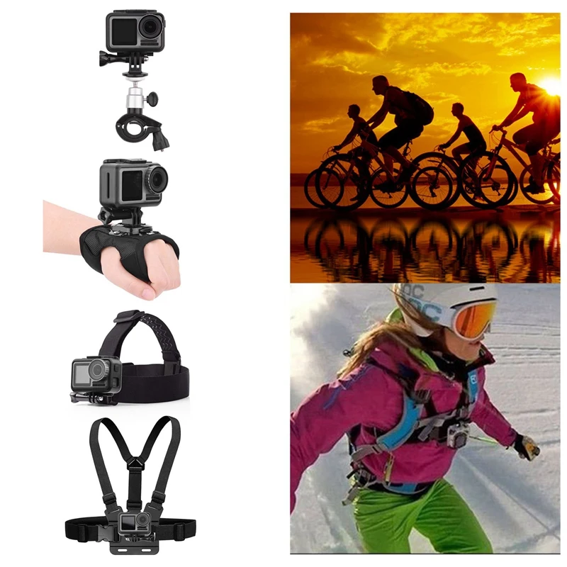 Underwater Sports Camera Fixed Car Bicycle Bracket Self-Timer Extension Pole Tripod For Osmo Action | Электроника