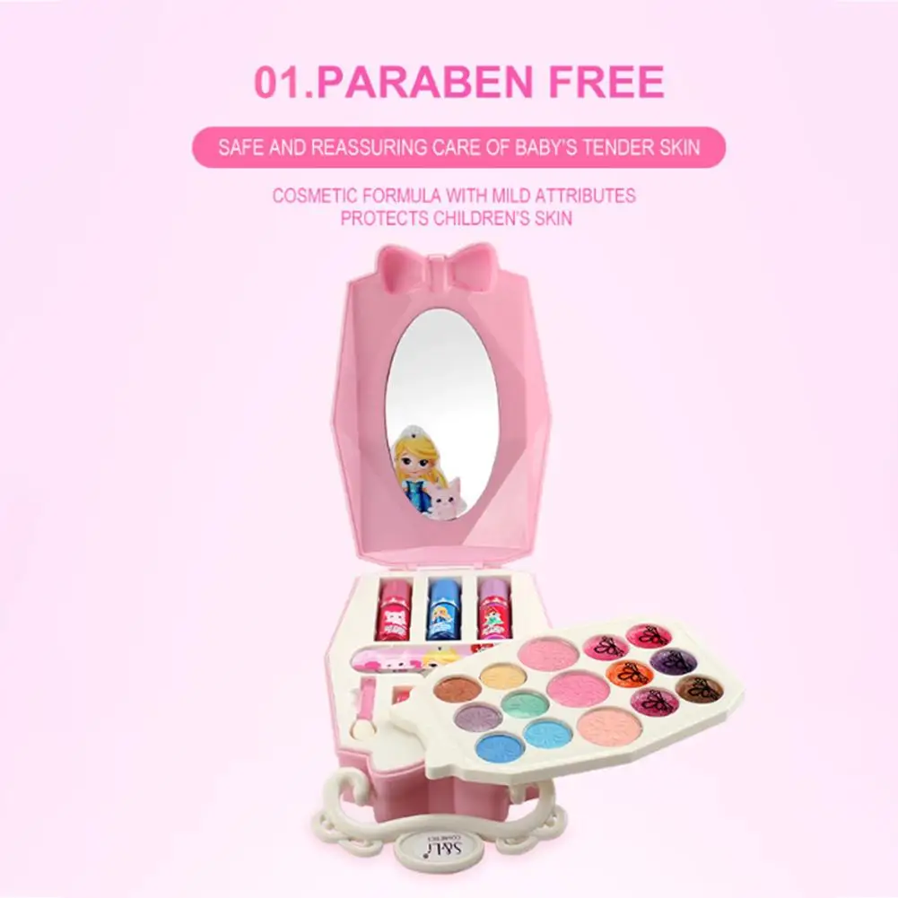 Children's Cosmetics Kit Princess Makeup Set Toys Girls Pretend Play Safe Toy Games Gifts For Kids | Игрушки и хобби