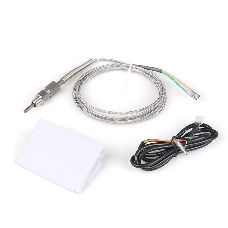 

Dyno Racing 7 Color Pyrometer Exhaust Gas Temperature EGT Gauge Kit 300 to 1300 Celsius Pointer & LED Digital Readouts 52mm