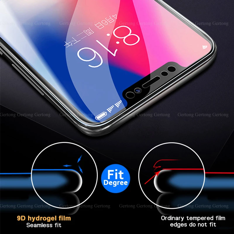Ультратонкая прозрачная пленка для iPhone XS Max 6 6s XR X XS мягкая Гидрогелевая пленка для iPhone 8 7 6 6s Plus 7 8 Premium Защитная пленка для экрана