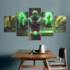 Постер с изображением компьютерных игр Ermac Mortal Kombat, 5 шт., веерное искусство, Картина на холсте, настенное искусство, декор для гостиной, без рамки
