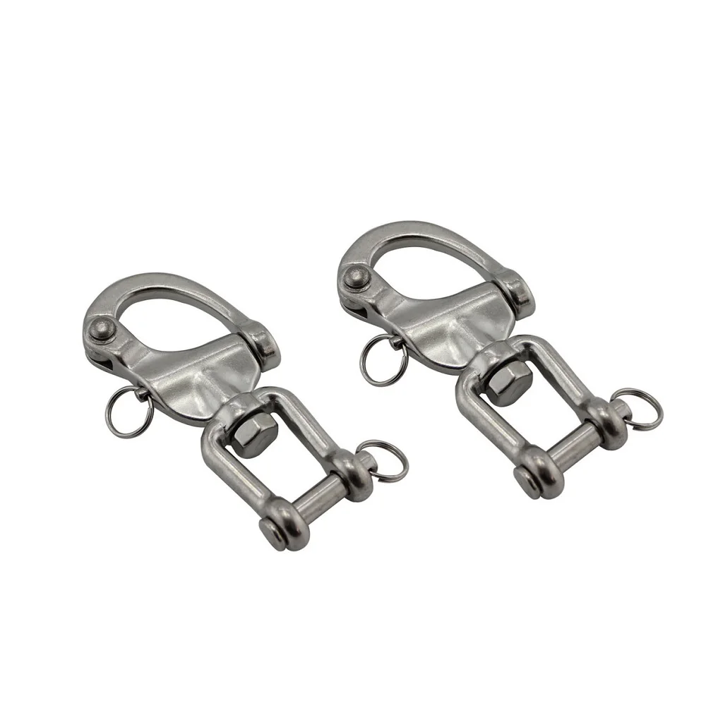 2 шт. Нержавеющая сталь 316 поворотный челюсти оснастки Сережка 70 мм 87 морское