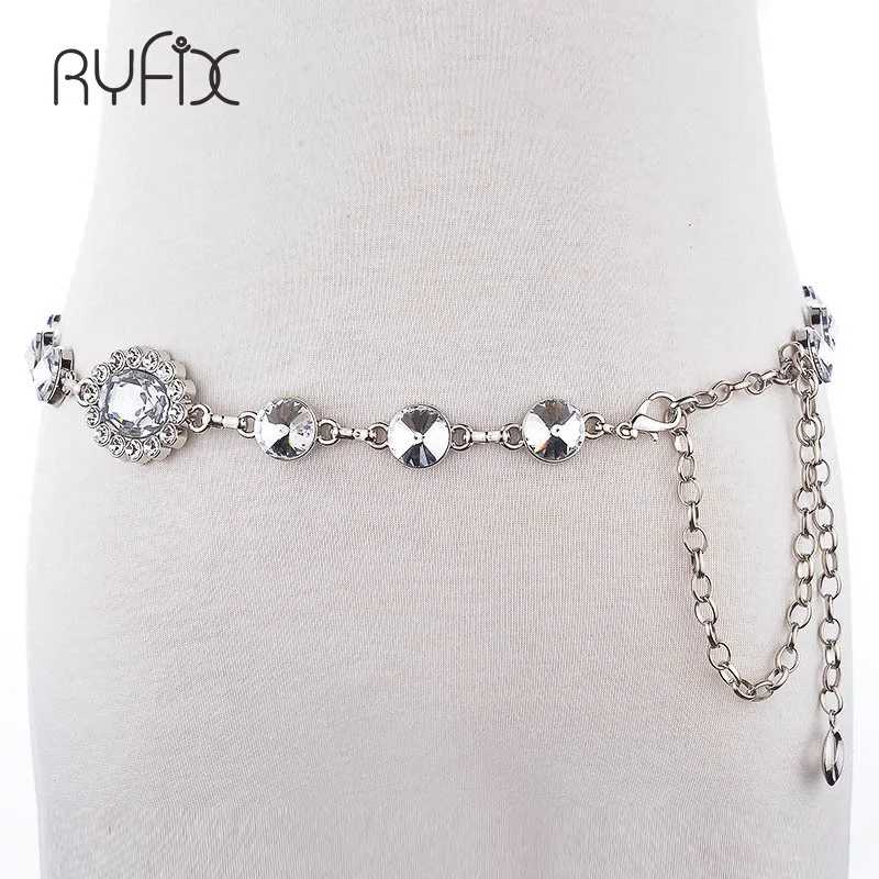 Женская цепочка на талию летняя пляжная с цветочным принтом украшенная