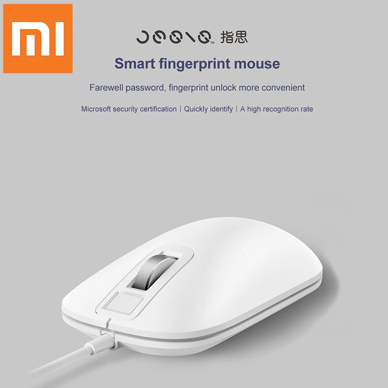 Xiao mi Jesis портативная мышь с детектором отпечатка пальца 125 Гц 8G Windows 8 1 поддержкой