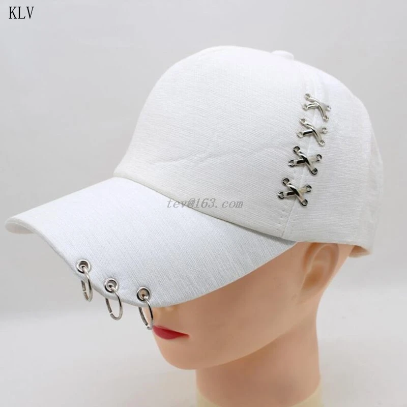 Женская и мужская бейсбольная кепка в стиле панк рок с металлическим крестом хип