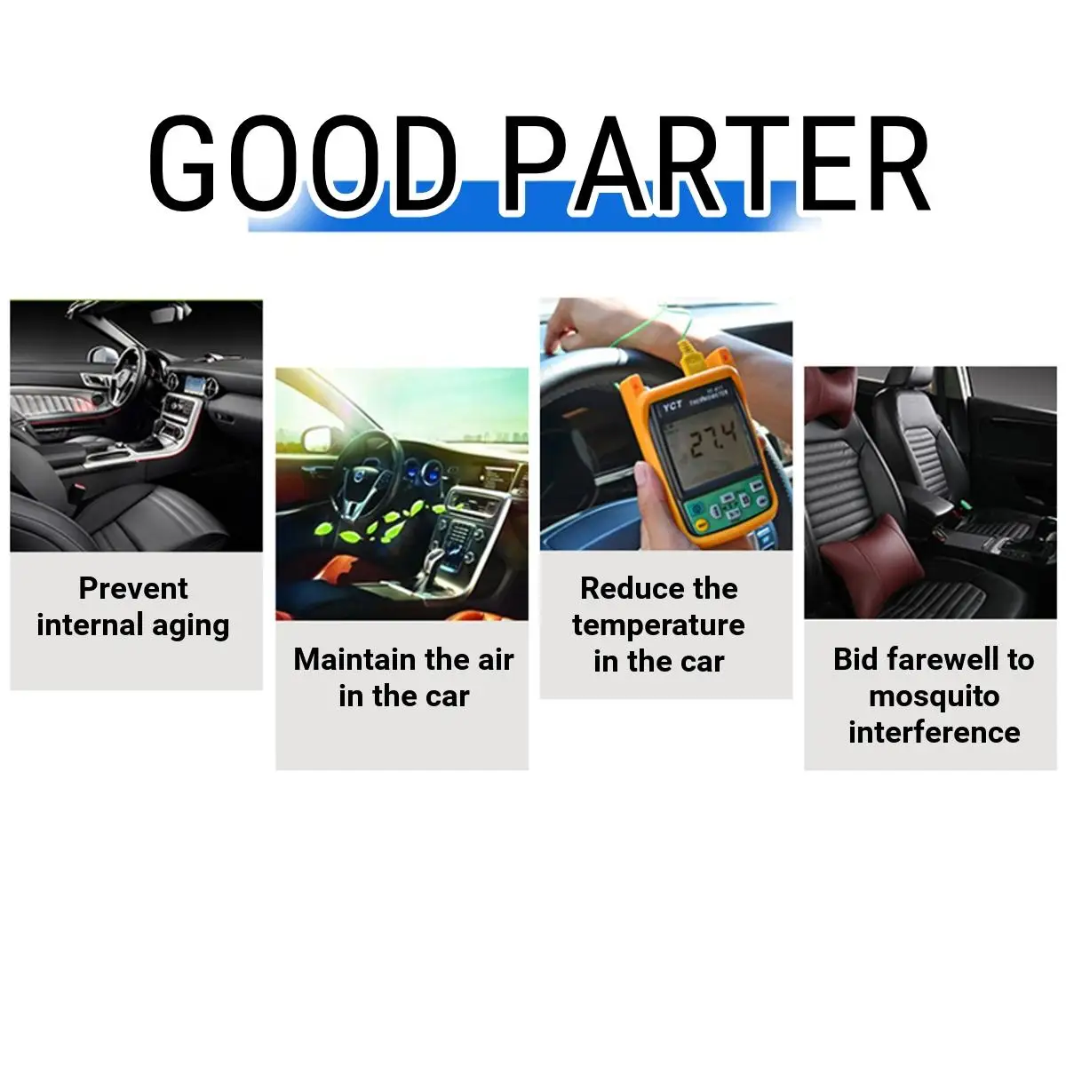 

Pair Car Sun Shade Window Visor Mesh High Elasticity Curtain UV Protection Car Side Window Sunshade Front Rear