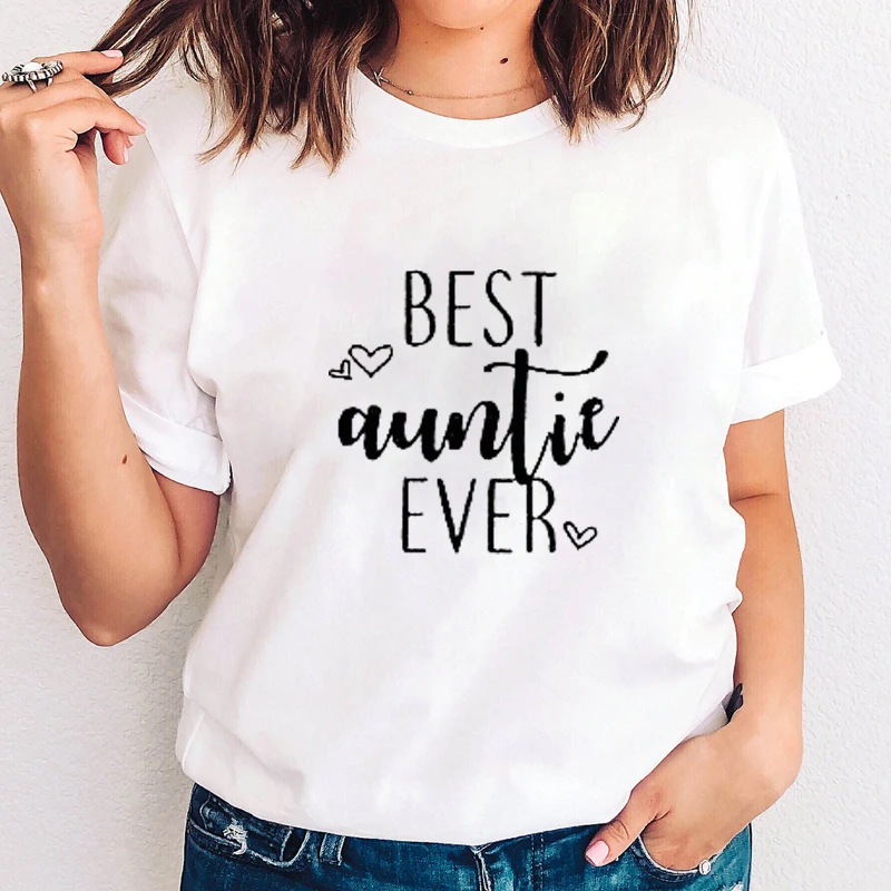 Лучшая Женская футболка с принтом Тетя | одежда