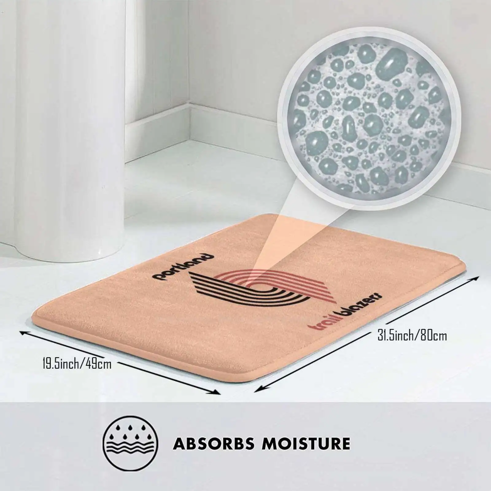 Блейзеры портландский удобный дверной коврик для ног с логотипом города - купить