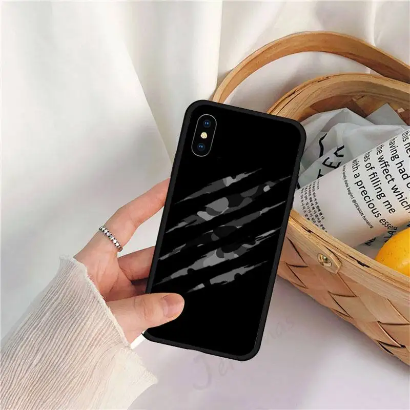 

Army Green Camouflage pattern Phone Case for iPhone 11 12 pro XS MAX 8 7 6 6S Plus X 5S SE 2020 XR