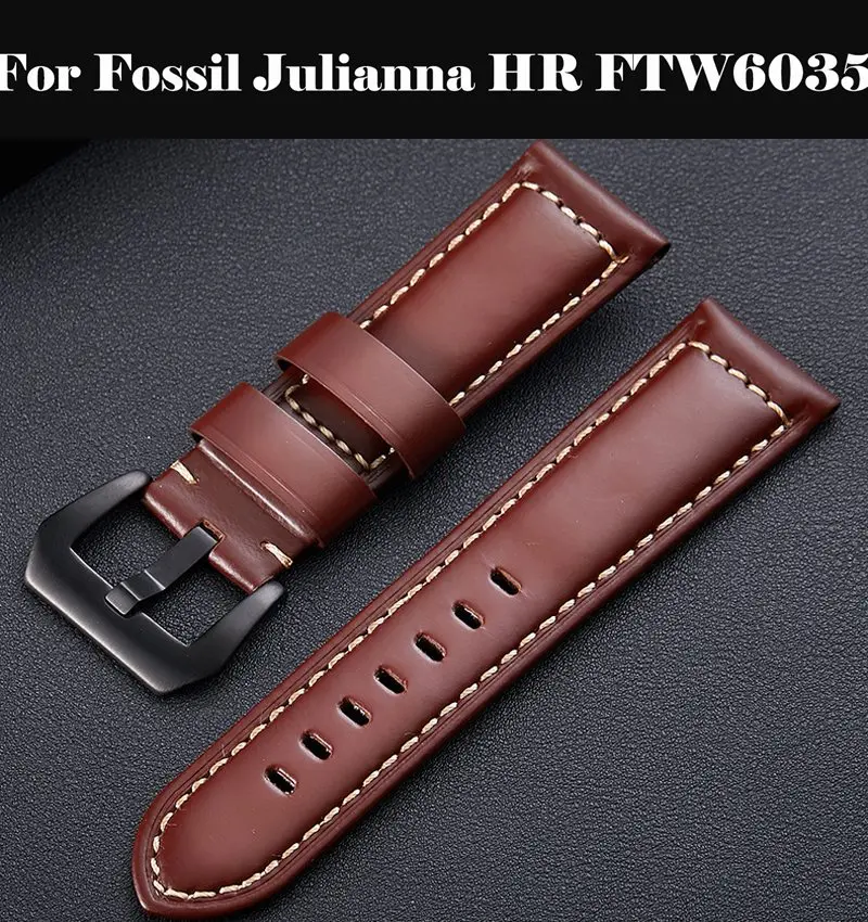 Ремешок для часов из натуральной кожи 18 мм 20 м 24 кожаный 22 ремешок Fossil Julianna HR FTW6035 |