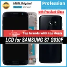 100% Оригинальный 5,1 ''Super AMOLED дисплей для Samsung Galaxy S7 G930 G930F SM-G930F LCD сенсорный экран Запасные части + заднее стекло