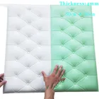 3D утолщенная самоклеящаяся мягкая сумка для изголовья кровати, наклейки на стену против столкновений, татами, мягкие наклейки, имитация кровати, настенные наклейки 4 мм