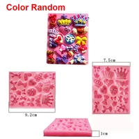 1 pc silicone fondant cake mold cupcake jelly candy chocolate cake decoration moulds color random