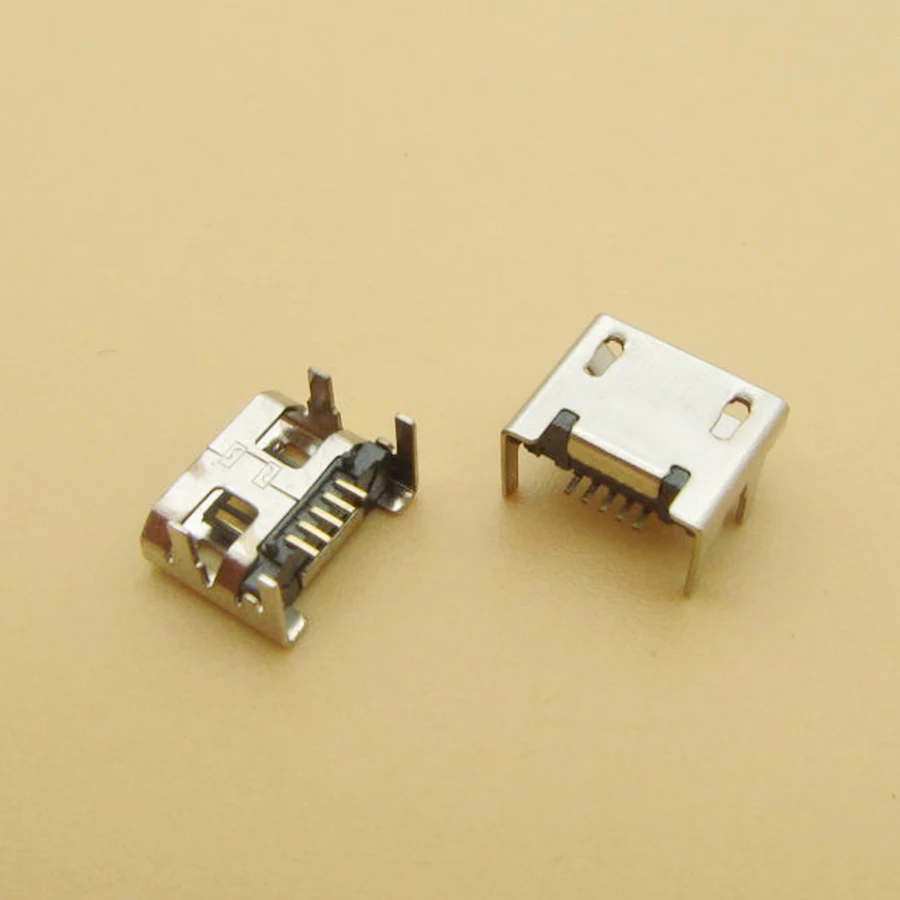 50 шт. разъемы Micro USB 5-контактный разъем usb 4 фута 5 контактов konektor mikro ekor pengisian