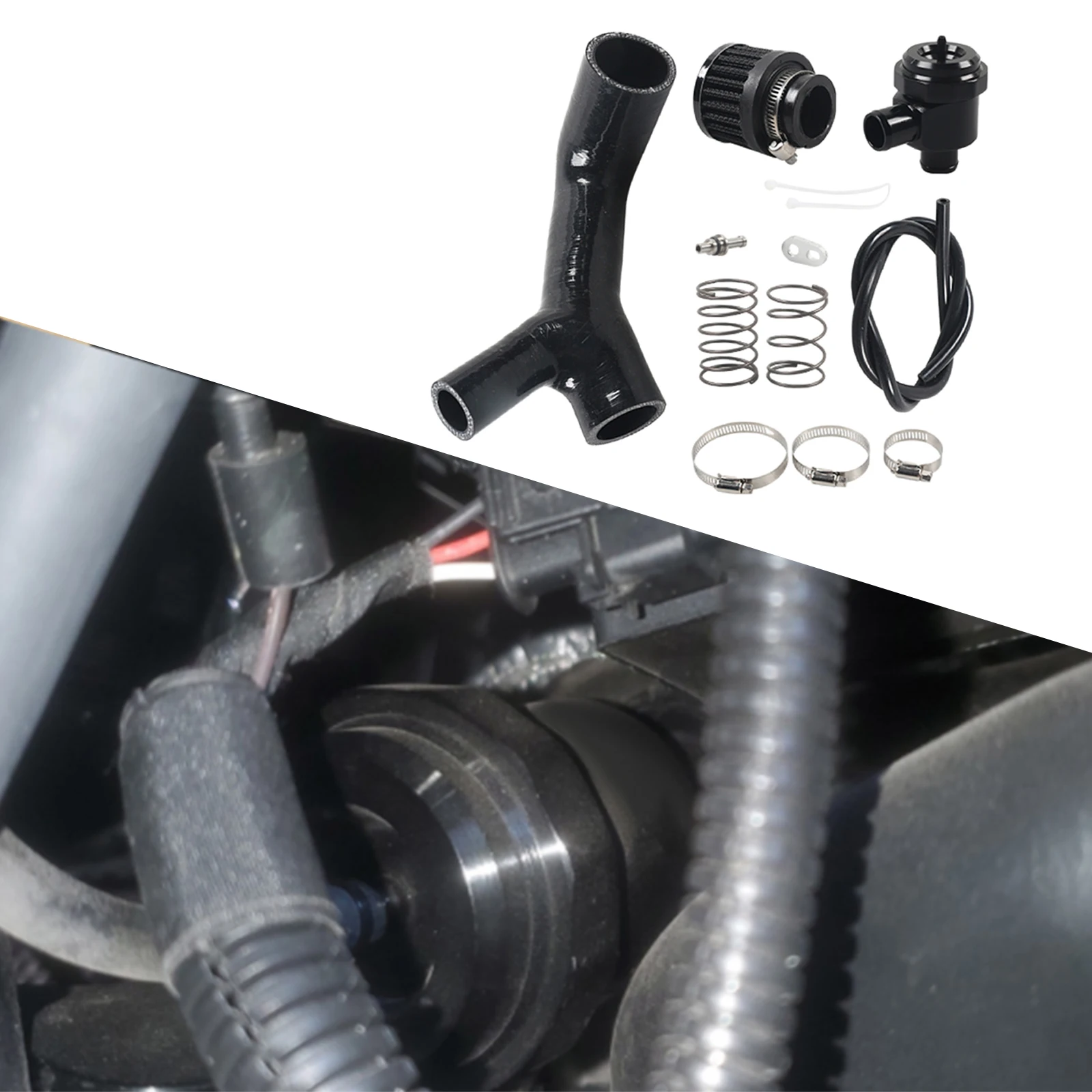 

Turbo Blow Off Valve Kit Turbo R Diverter BOV Valve Kit For Can-Am Maverick X3 For BOV XRS XDS R 2017-2019