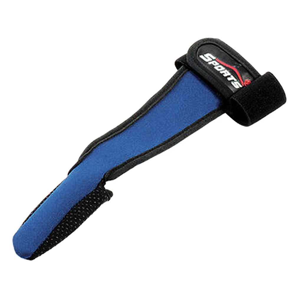 Регулируемые рыболовные перчатки Нескользящие с одним пальцем синие |