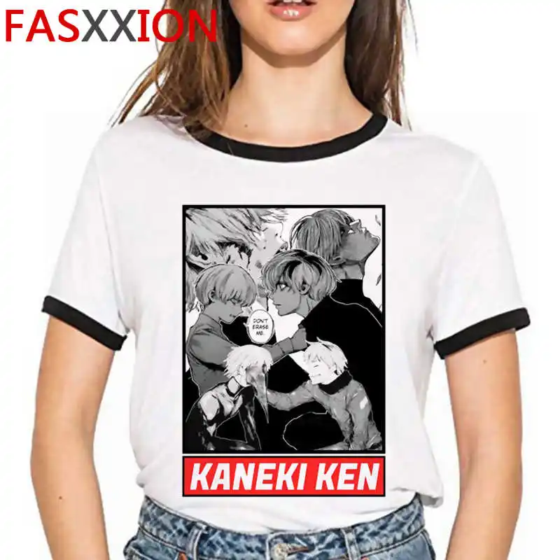 

Tokyo Ghoul Kaneki Ken clothes summer top male casual ulzzang white t shirt top tees t-shirt aesthetic