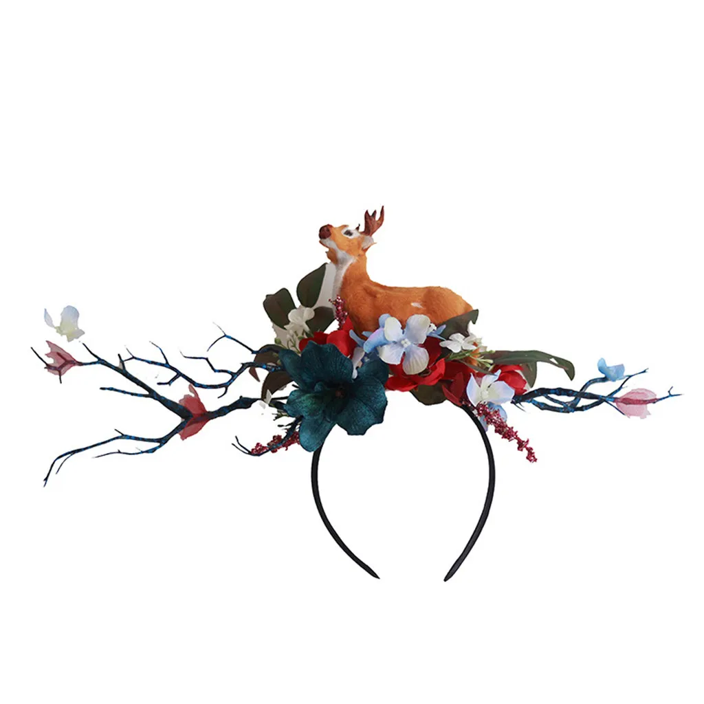 

Fashion Unisex Headband Funny Antlers Headband Deer Party Hats for Easter Christmas headband 40