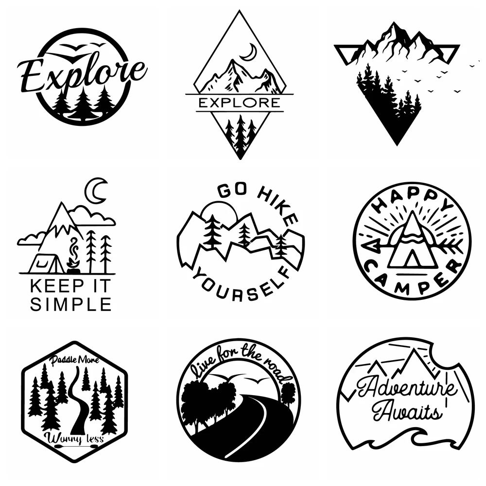 

FD649 наклейки на автомобиль, виниловые Стикеры для стайлинга гор, изучение искусств, автомобильные аксессуары для ветрового стекла, водонепр...