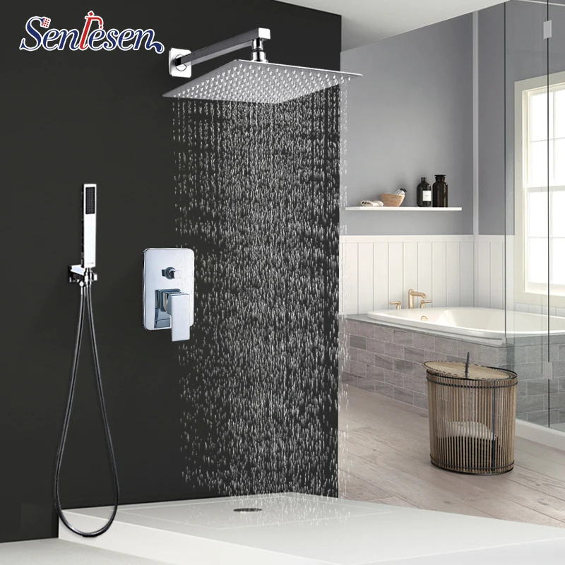 Senlsen 100 pcs 8inch shower faucet black /chrome/nickle/golden 2 ways 3 | Обустройство дома