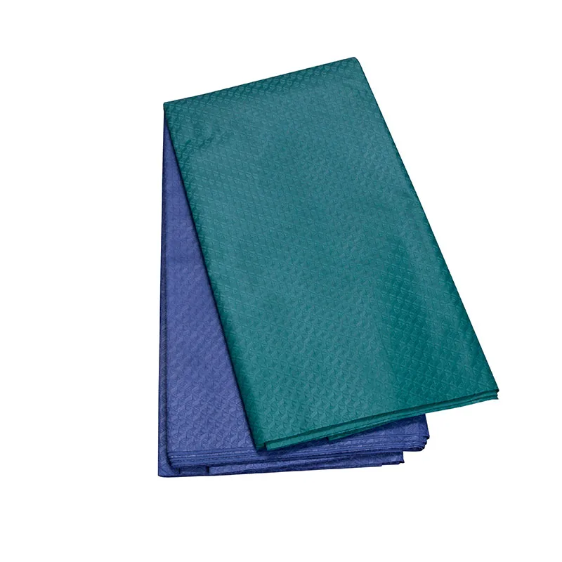 

High-quality African Fabric Dark Blue White-Colored Soft Skin Polyester Traditional Batik Sewing Women's Workplace Suit CS3301