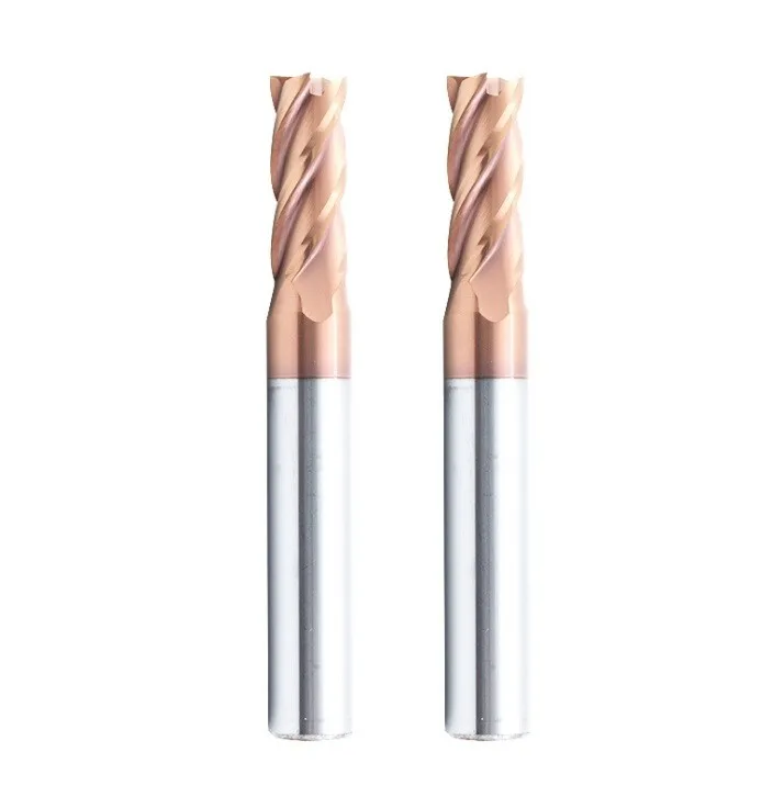 

2pcs 4Flutes Milling Cutter Alloy Coating Tungsten Steel Cutting Tool CNC Maching Endmills Machine Tool Accessories