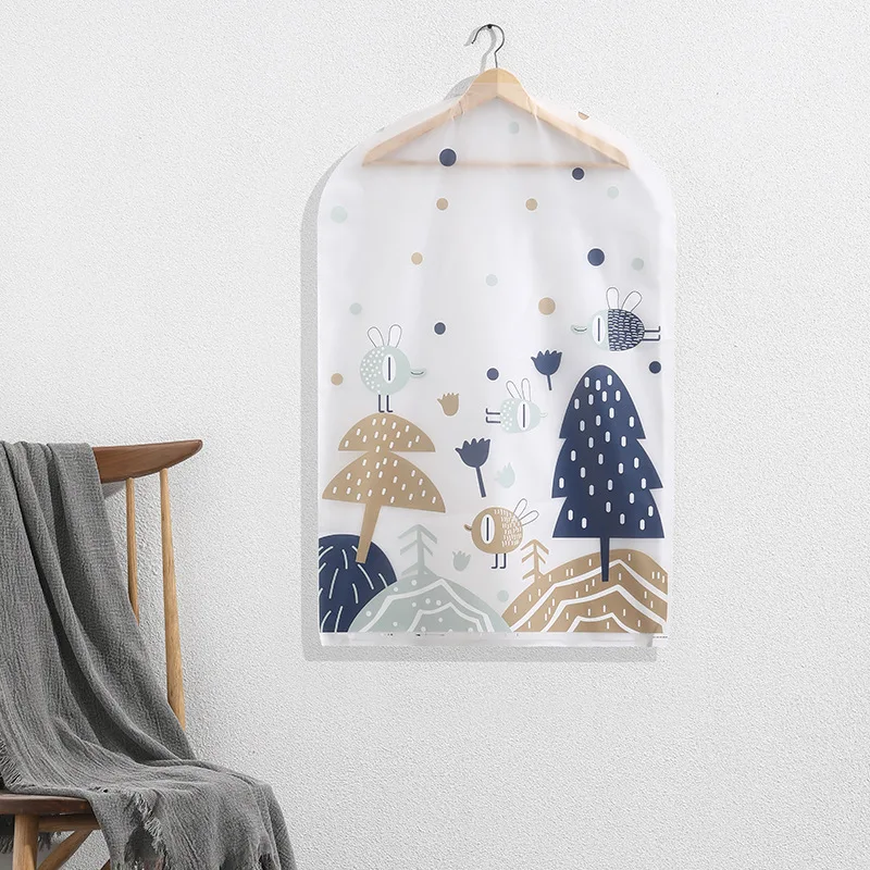 1 шт. пылезащитный чехол для одежды PEVA печать сумка водонепроницаемый висячие