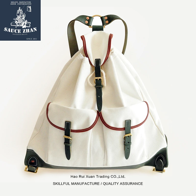 Французский военный рюкзак Saucezhan Холщовый Рюкзак винтажный маленький дорожный