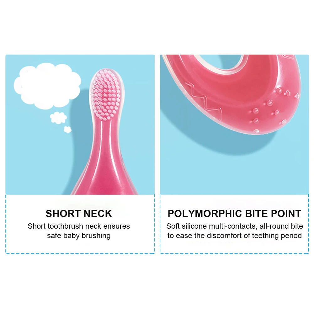 

1PC Kids Soft Silicone Training Toothbrush Baby Children Dental Oral Care Tooth Brush Tool Baby Kid Tooth Brush Baby Items Brush
