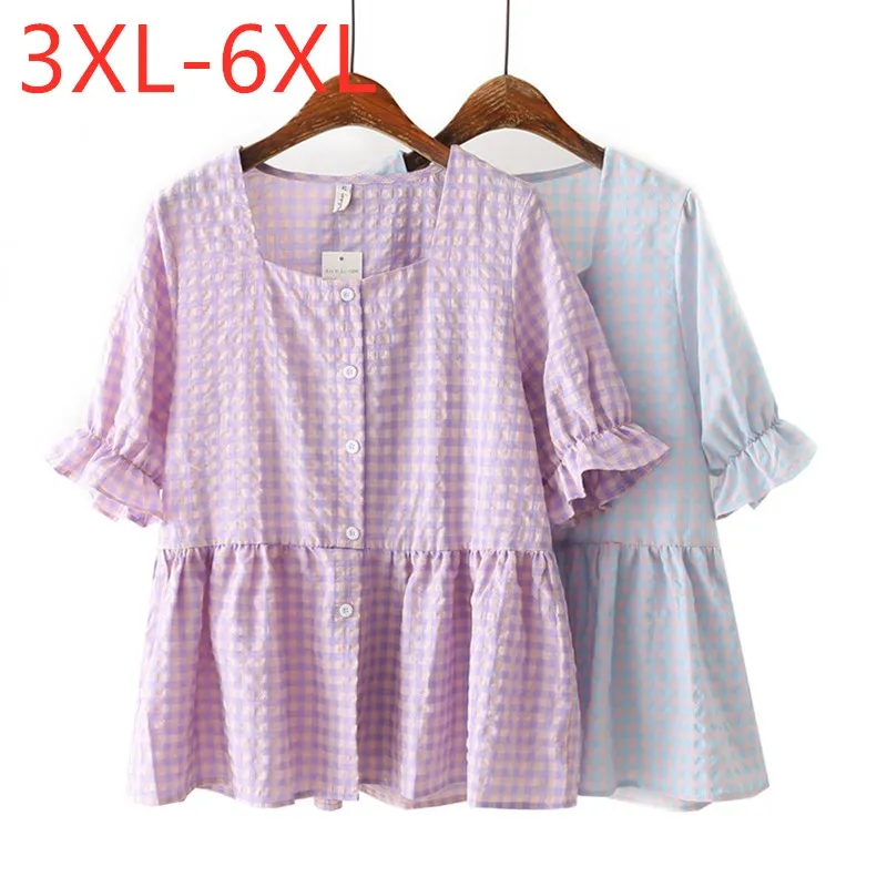 

Новинка 2021 Летняя женская обувь размера плюс, топы для женщин, женские босоножки больших шифоновая блуза с коротким рукавом Свободные повсе...