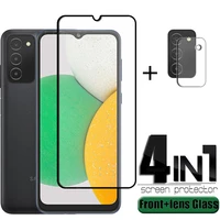 4 in 1 for samsung galaxy a13 glass for samsung a13 tempered glass 9h full cover screen protector for samsung a12 a13 lens glass