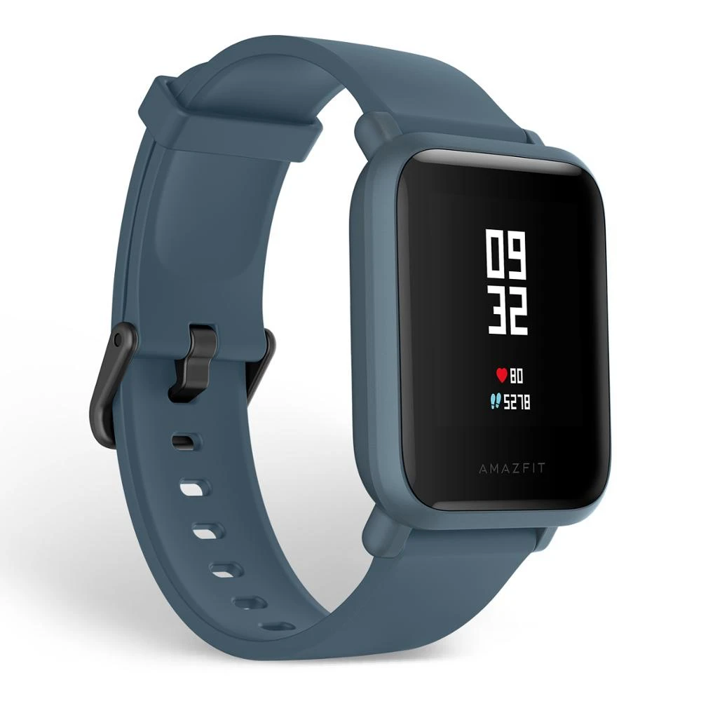 blue Глобальная версия Huami Amazfit Bip Lite Смарт часы легкие Смарт часы с 45 дней в режиме ожидания 3 АТМ водонепроницаемый - Цвет: blue