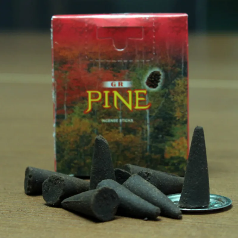 Pine T 17 видов Индийские благовония конусы натуральная ароматерапия сандаловое дерево Лаванда Роза Жасмин Франк благовония башня благовония s - Аромат: Pine