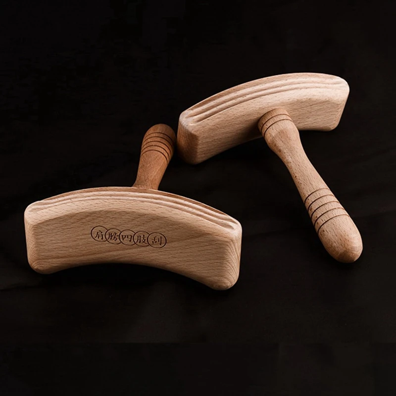 

Wood GuaSha Stick Scraping Rod Manual Massager for Back Neck Face Portable Health Care Meridian Acupoint Relief Tool
