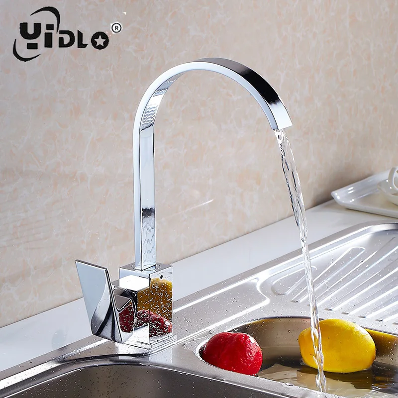 Кухонный кран 360 градусов Поворотный водопроводный кухонный из хромированной