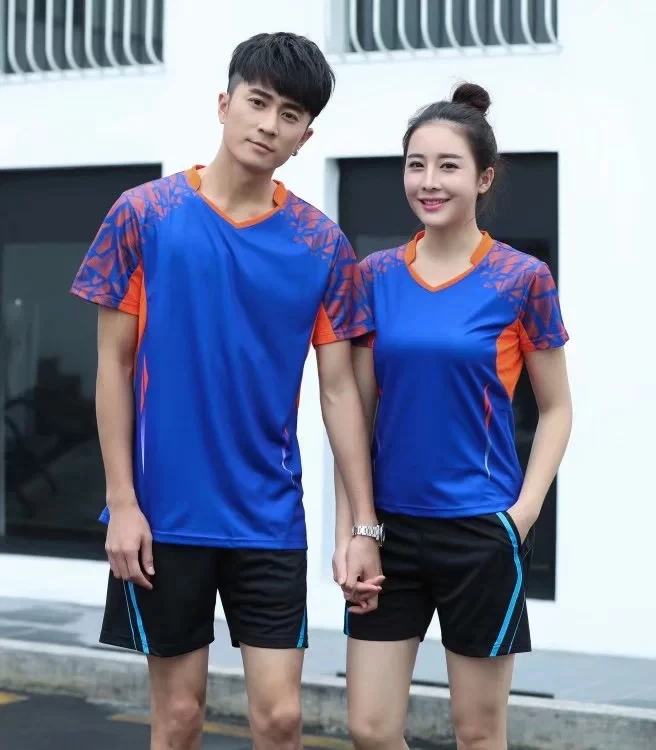 Спортивные костюмы для бадминтона с V-образным вырезом Быстросохнущий дышащий