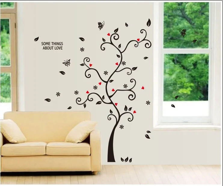 

100*120Cm/40*48in 3D DIY Removable Photo Tree Pvc Wall Decals/Adhesive Wall Stickers Mural Art Home Decor