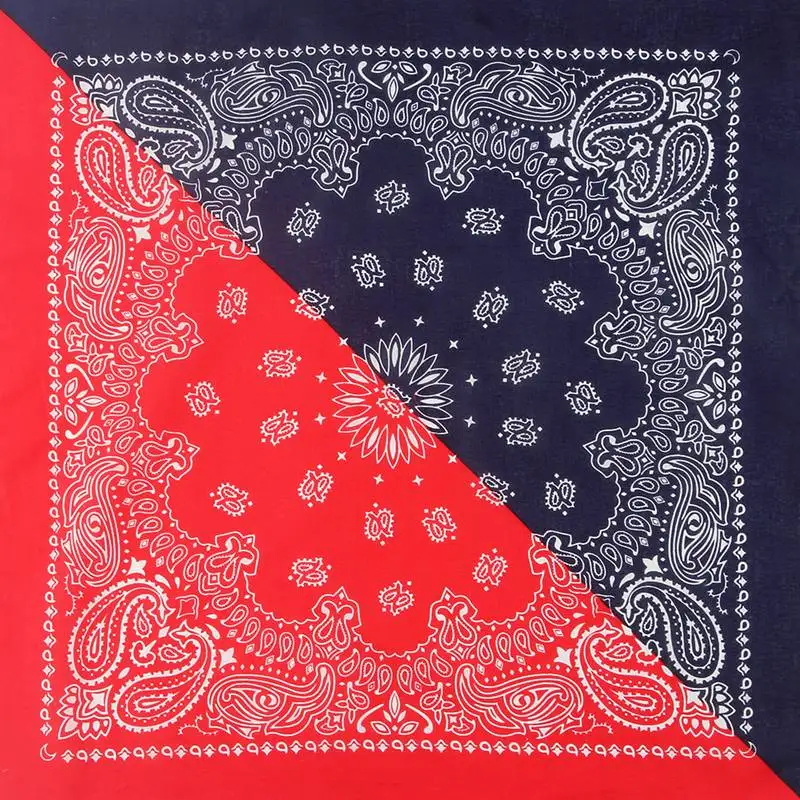 Шарф WZCX унисекс квадратный двухцветный с цветами кешью шарф из хлопка в стиле